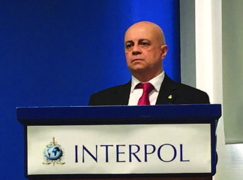 Nick Mayell also runs police training courses for Interpol